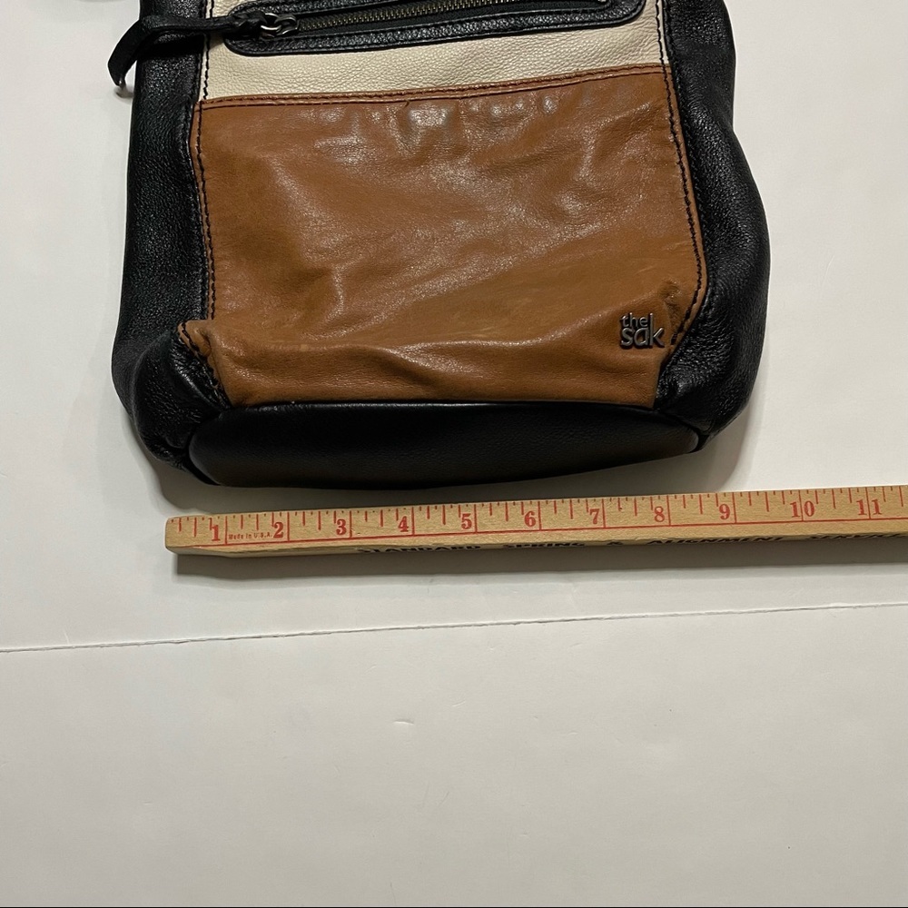 The Sak Satchel Crossbody Purse Bag Faux Leather Adjustable Strap Preppy - Picture 12 of 12